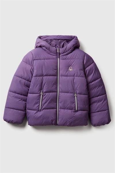 United Colors of Benetton Kız Çocuk 2LETCN04Y-25K  Mont Mor