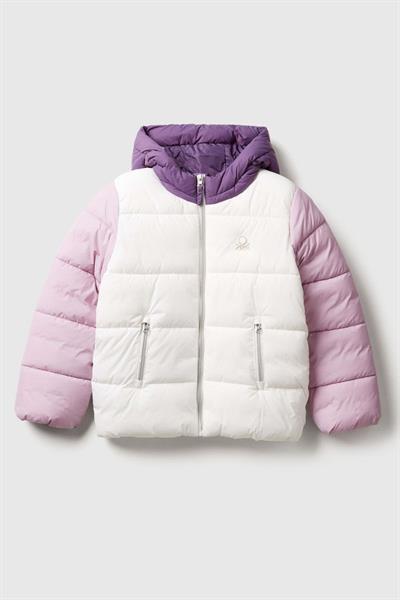 United Colors of Benetton Kız Çocuk 2LETCN04Y-25K  Mont Ekru