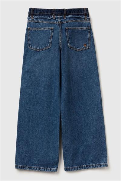 United Colors of Benetton Kız Çocuk 488PCE04B-25K Denim Pantolon Mavi