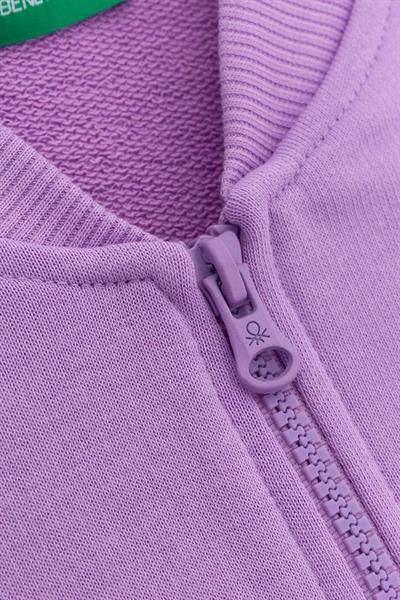 United Colors of Benetton Kız Çocuk BNT-G23334 Sweatshirt Lila