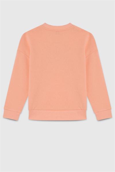 United Colors of Benetton Kız Çocuk  BNT-G23345 Benetton Sweatshirt Somon