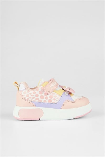 Vicco Borka Işıklı Kız Bebek Pudra Sneaker 22-25 Numara