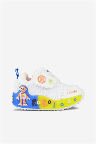 Vicco Feti Işıklı Unısex Günlük Ayakkabı Beyaz 19-21 Numara