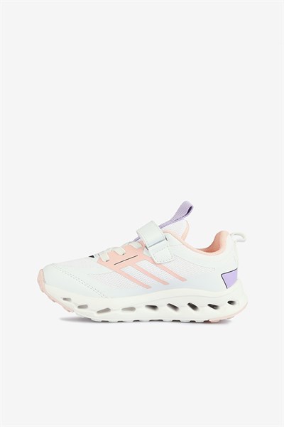 Vicco Jungle Havalı Taban Kız Çocuk Beyaz/Pudra Spor Ayakkabı 32-37 Numara