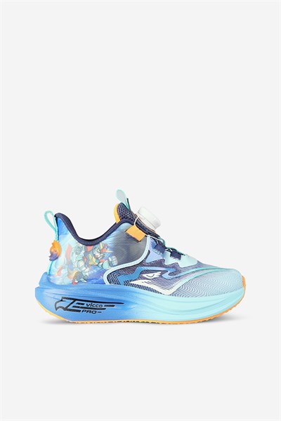 Vicco Pekmen Baskılı Erkek Çocuk Mavi Spor Ayakkabı 26-29 Numara