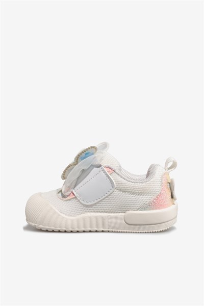 Vicco Sepira Tokalı Kız Bebek Beyaz Sneaker 19-21 Numara