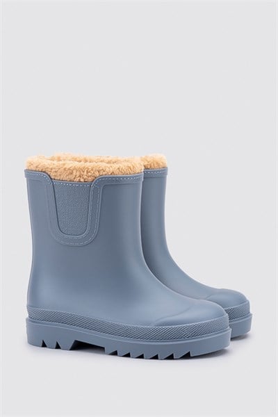W10290-047 Tokıo Borreguıto Azul Blue Kışlık Çocuk Çizme Bot
