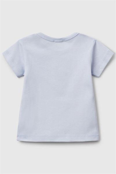 United Colors of Benetton Erkek Bebek T shirt A.Mavi 3I9WA1062