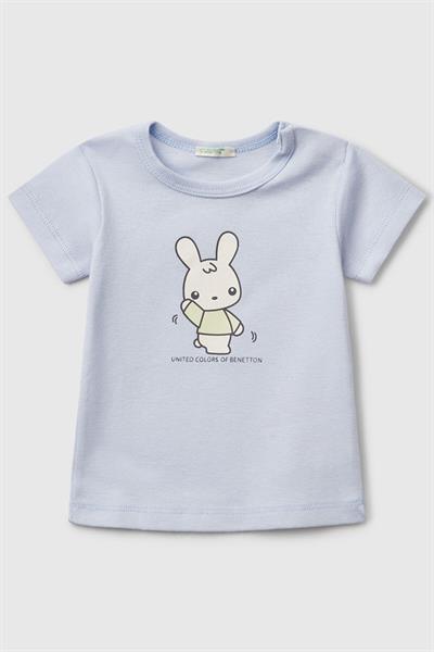 United Colors of Benetton Erkek Bebek T shirt A.Mavi 3I9WA1062