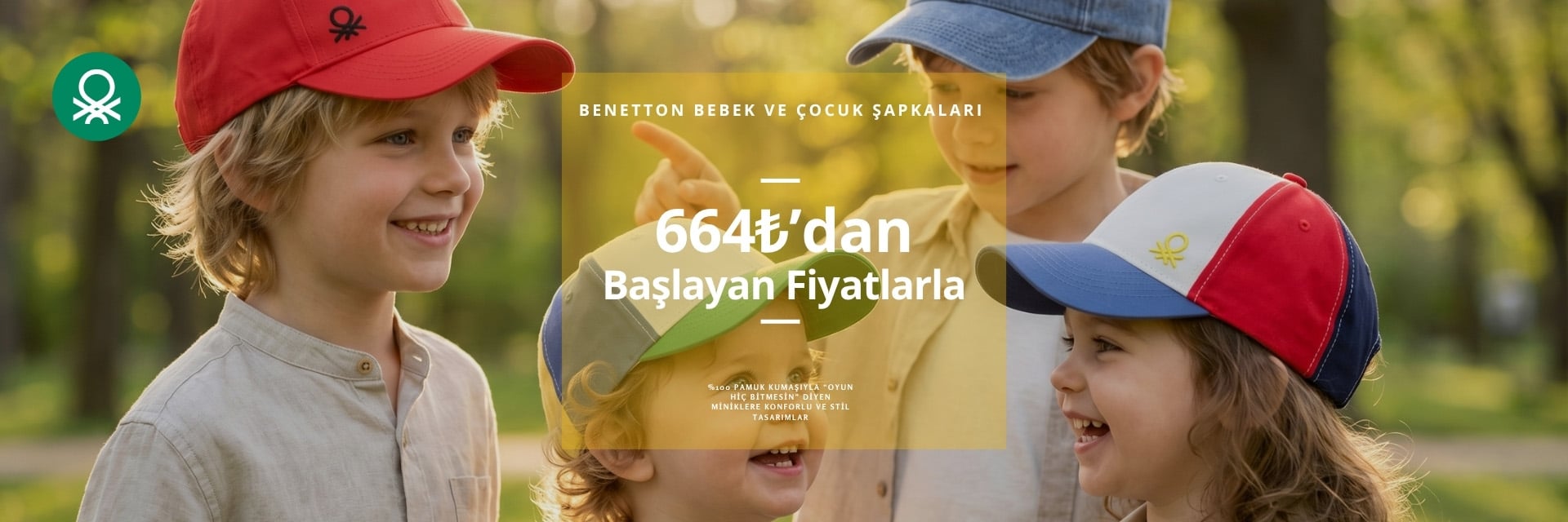 Benetton Çocuk Şapkaları