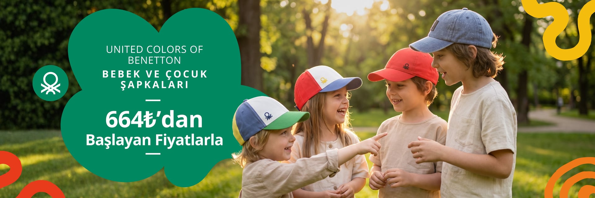 Benetton Çocuk Şapkaları