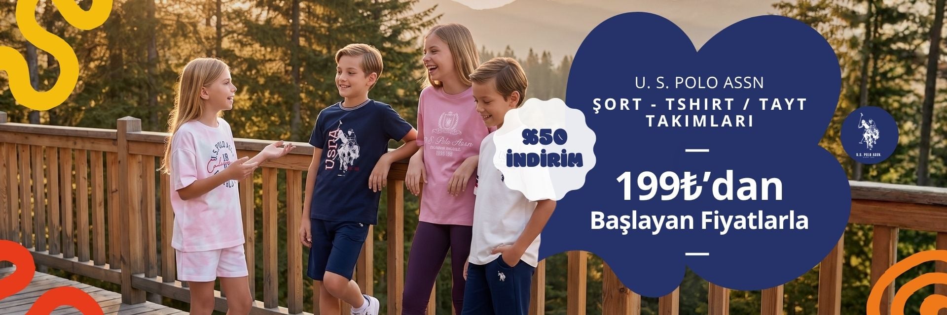 U.S Polo Yazlık Alt Üst Çocuk Takımları