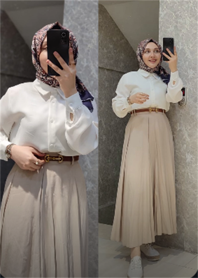 KASIRGA MARKA MEVLANA MODEL BELİ KEMERLİ ETEK