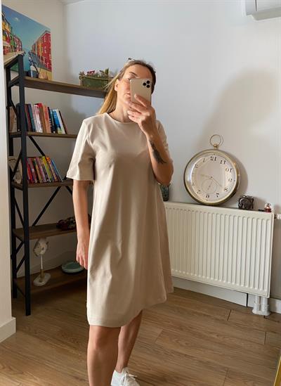 Orj Marka Pamuklu Elbise Bej