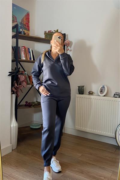 Scuba Kumaş Takım Füme