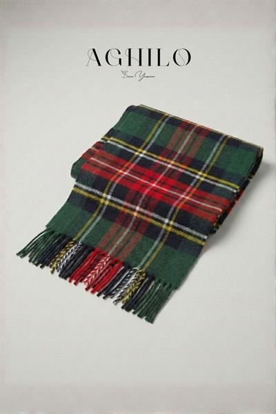 Ekose Desenli Atkı - Kırmızı