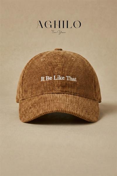 Kadife Kep Şapka – It Be Like That Nakışlı | İç Sesler Serisi Unisex Ayarlanabilir Şapka