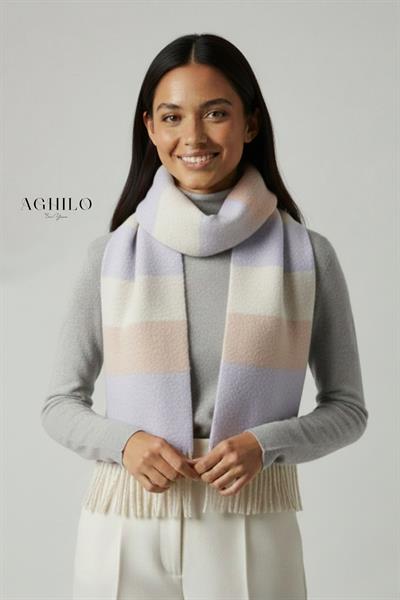 Kadın Ekose Şardonlu Atkı