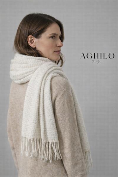 Şardonlu Sim Detaylı Atkı - Beyaz