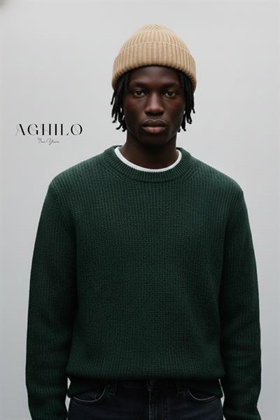 Unisex Selanik Örme Bere - Bej