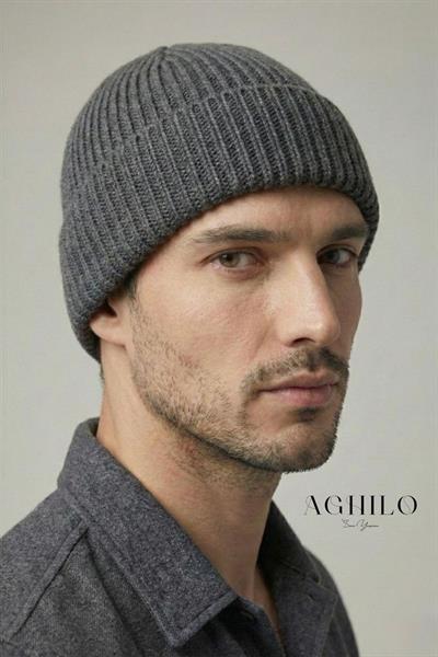 Yünlü Kışlık Unisex Fitilli Bere - Antrasit