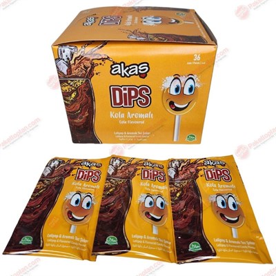 Akaş Dips 12 Gr Kola Lollipop + Ekşi Şeker x36 lı Paket