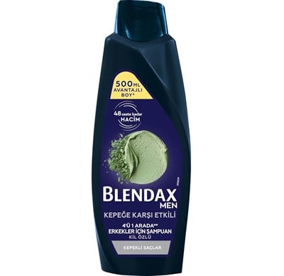 Blendax 500 Ml Erkekler İçin Şampuan 4 in 1 Kepeğe Karşı Etkili