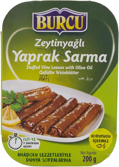 Burcu Zeytinyağlı Yaprak Sarma 200 Gr