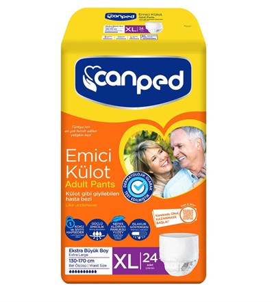 Canped Emici Külot Hasta Bezi XLarge 24 lü Paket