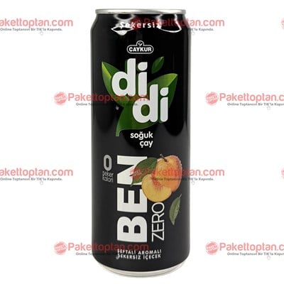 Çaykur Didi Ben Zero 330 Ml Şeftali Aromalı İçecek  x24 lü Koli