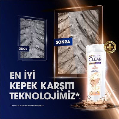 Clear Women Şampuan 350 Ml Kil Terapisi