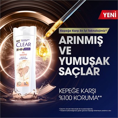 Clear Women Şampuan 350 Ml Kil Terapisi