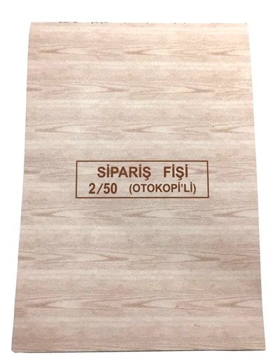 Dilman 4206 Sipariş Fişi 2 Nüsha Otokopili 2/50 x12 li Paket