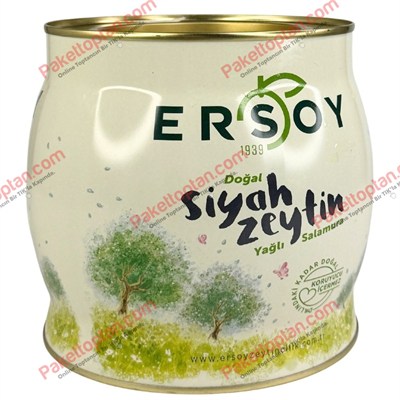 Ersoy 2 Kg Siyah Zeytin 201-230 Kalibre XL x4 lü Koli
