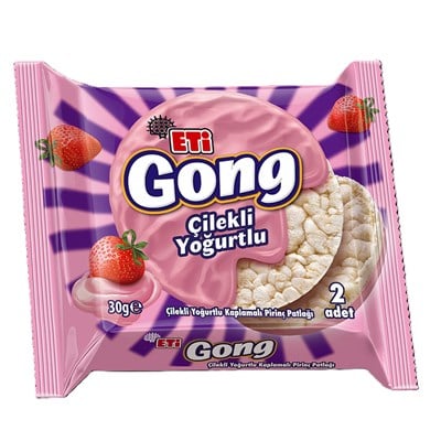 Eti Gong Çilekli Yoğurtlu 30 Gr x24 lü Koli
