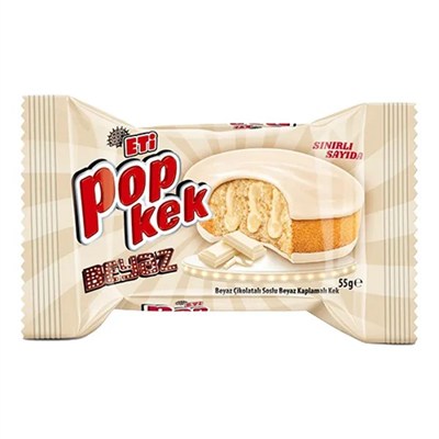 Eti Popkek Beyaz Çikolatalı 55 Gr x24 lü Koli