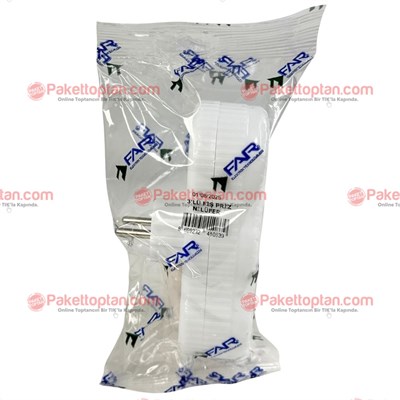 Far 3 lü Fiş Priz Çoklayıcı Nilüfer Dikey Tip