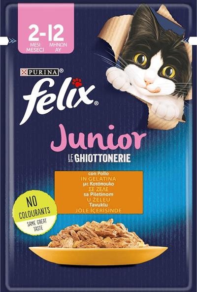 Felix 85 Gr Junior Tavuk Etli Yaş Kedi Maması
