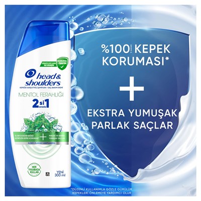 Head and Shoulders 300 Ml Şampuan Menthol 2 in 1