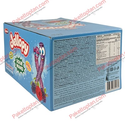 Jellopy Sour Wand Blackberry 25 Gr x24 lü Paket