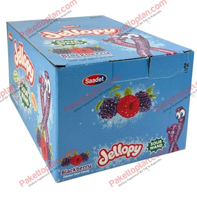 Jellopy Sour Wand Blackberry 25 Gr x24 lü Paket