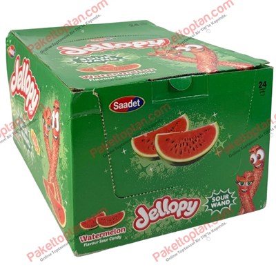 Jellopy Sour Wand Karpuz 25 Gr x24 lü Paket