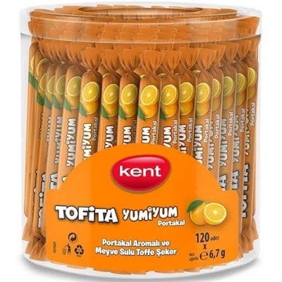 Kent Tofita Yumiyum Portakal 6,7 gr  x120 li Paket