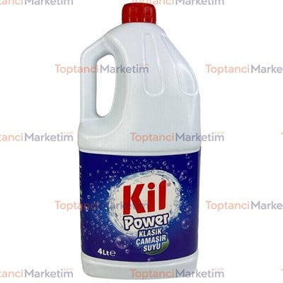 Kil Power Çamaşır Suyu 4 Lt Klasik x4 lü Koli