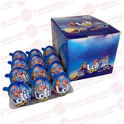 Loli Egg Girls Mavi Sürpriz Yumurta 10 gr x24 lü Paket