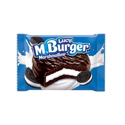 Lucy M.Burger Marshmallow 45 Gr x24 lü Koli