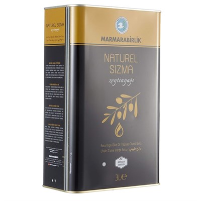 Marmarabirlik 3 Lt Teneke Naturel Sızma Zeytinyağı