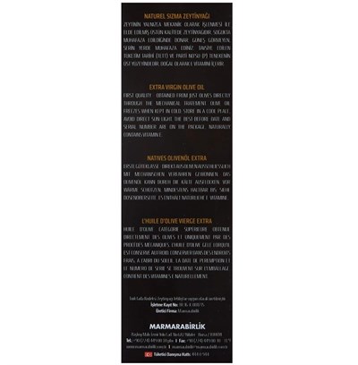 Marmarabirlik 3 Lt Teneke Naturel Sızma Zeytinyağı