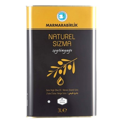 Marmarabirlik 3 Lt Teneke Naturel Sızma Zeytinyağı