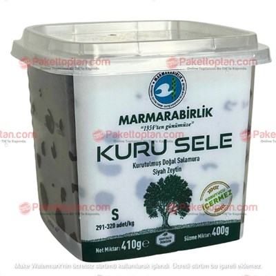 Marmarabirlik Kuru Sele 400 Gr Siyah Zeytin S (29-32)